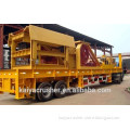 50-100TPH quarry stone portable mobile jaw crusher plant price
